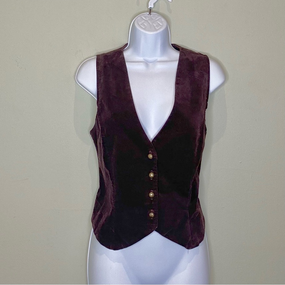 LOVE brown vest, size small